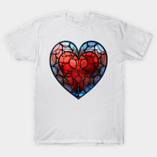 Stained Glass Heart #14 T-Shirt